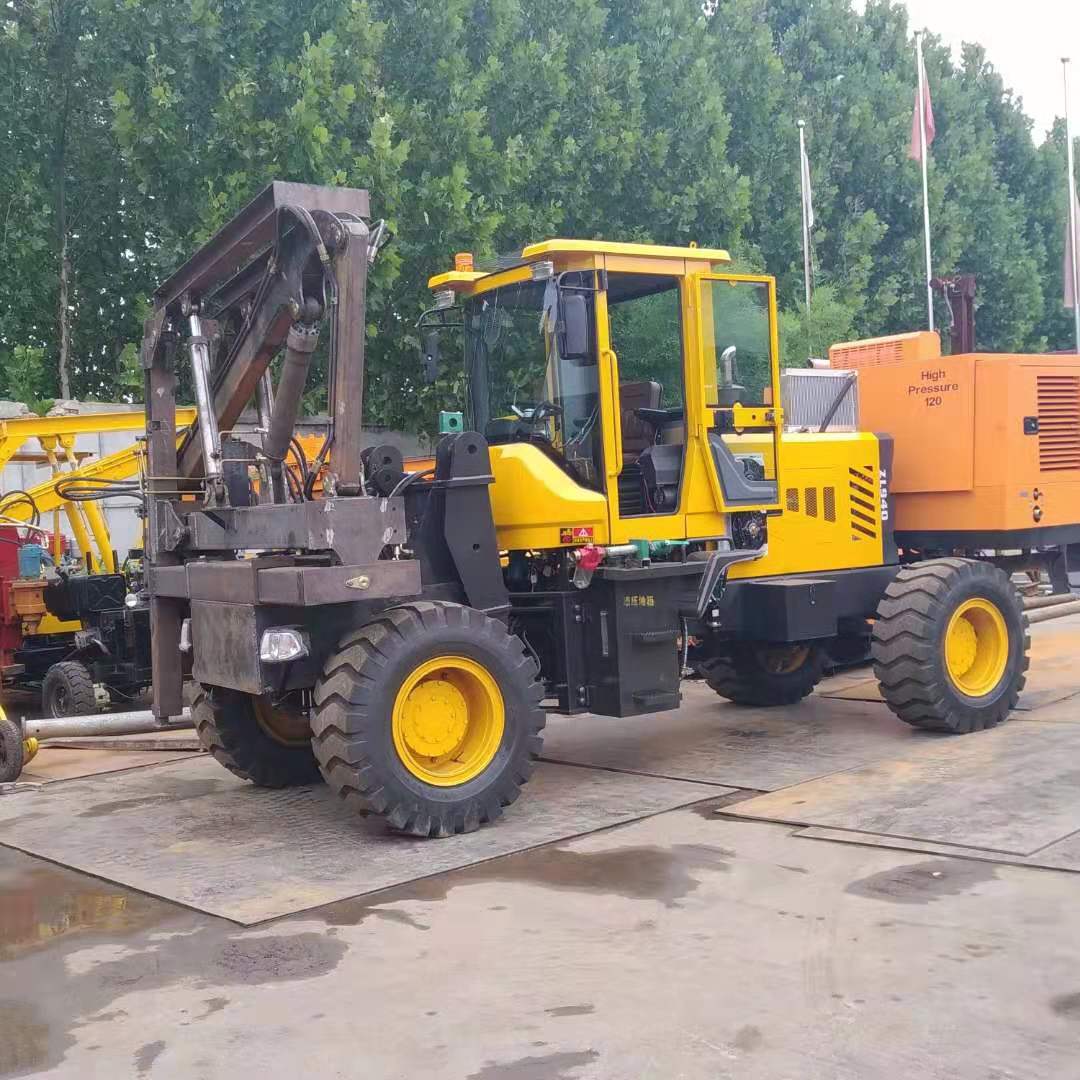 廣東護(hù)欄打樁機(jī) 工地地基打樁機(jī) 油耗低 鉆孔效率高