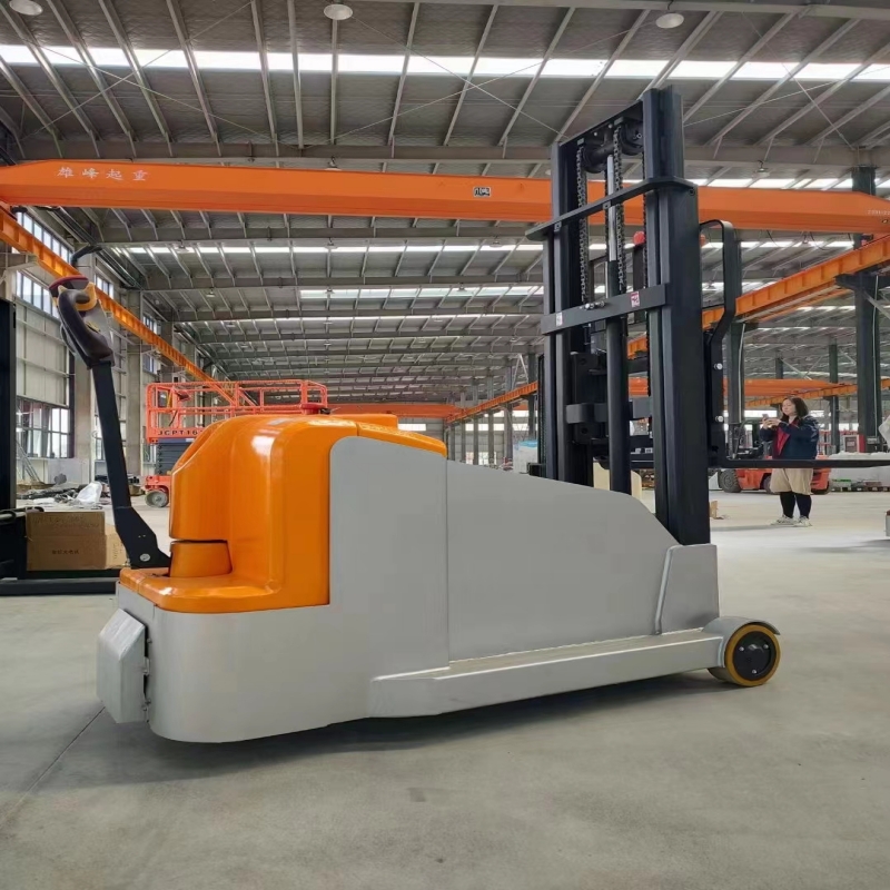 配重式全電動(dòng)叉車1噸前移式升高堆垛機(jī)液壓無腿鏟車