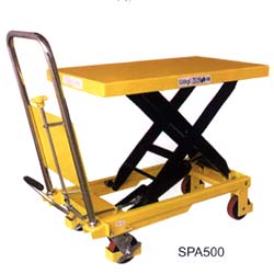 寧波如意SPA系列0.5噸手動剪叉式液壓升降平臺車 SPA500