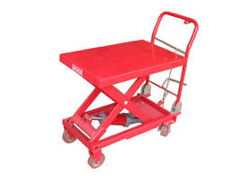 上海奧坤叉車(OKUKUN)ST系列0.3噸手動(dòng)剪叉式液壓升降平臺(tái)車 ST0.3