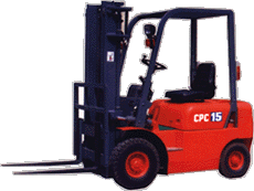 山西機器1.5噸內(nèi)燃汽油平衡重叉車 CPQ1.5