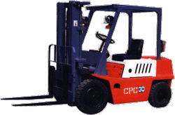 山西機器3噸內(nèi)燃柴油平衡重叉車 CPC30