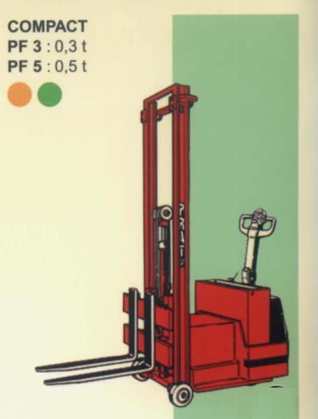 法國派特叉車(PRAT)0.3/0.5噸步行式全自動電動堆高機(jī) PF3/PF5