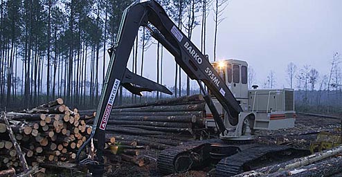 美國巴殼叉車(Barko)595ML Crawler系列木材抓舉專用搬運叉車 595ML Crawler