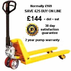英國pallet ECO "ONLINE" £144 手動(dòng)托盤叉車 ECO "ONLINE" £144