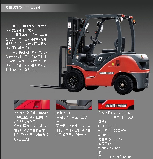 臺勵福叉車 大力神、銀豹等系列