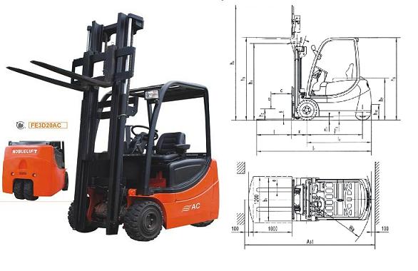 諾力電瓶叉車(chē) FE3D20AC