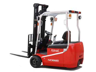 諾力FE3R16AC三輪電動叉車，上海三支點電瓶叉車，松江三輪蓄電池叉車，浙江諾力電動叉車 FE3R16AC