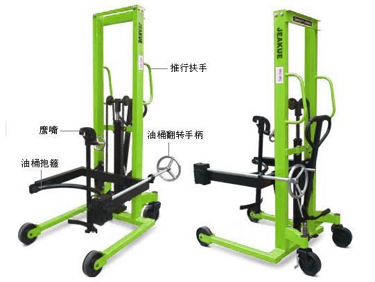 手動(dòng)液壓可傾式油桶裝卸車(chē) JK8164