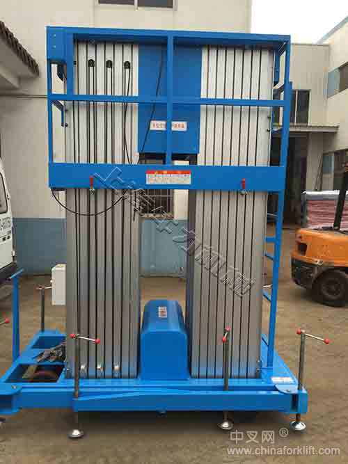 上海雙桅柱鋁合金高空作業(yè)升降平臺(tái)車(chē)生產(chǎn)廠家 GTWY