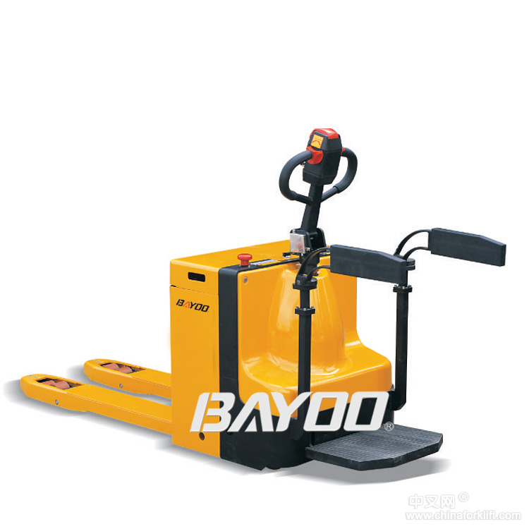 BAYOO/拜優(yōu)踏板式全電動(dòng)托盤搬運(yùn)叉車,全電動(dòng)搬運(yùn)車 BHY10078